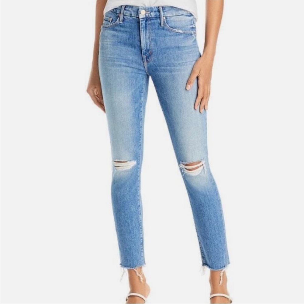 MOTHER Denim The Looker Ankle Fray Jean